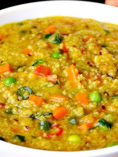 A picture of Easy Peasy Moong Dal Daliya:.