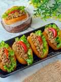 Donat Maezena Lipat Isi Ayam Lada Hitam
