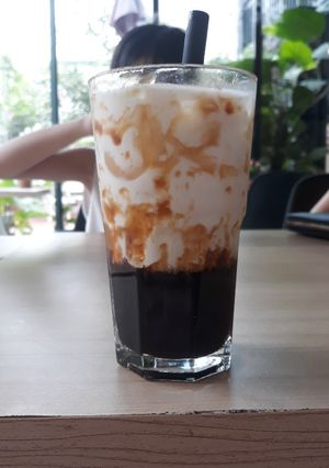 Hình của món Sữa tươi trân châu đường đen😋😋😋.