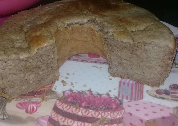 Bolo de banana diet,sem farinha,sem açúcar e sem adoçante