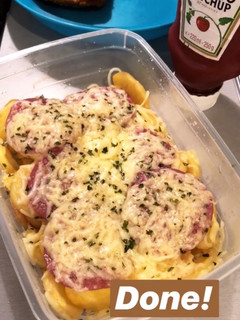 Foto resep Cheesy Potato and Smoked Beef