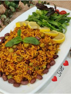 عکسی از دستور پلو مکزیکی با گوشت چرخ کرده 😋
