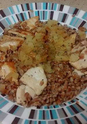 Foto principal de Espelta con pollo y cebolla