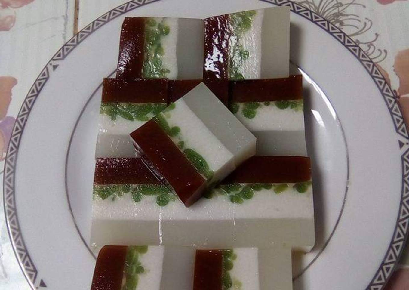 Puding cendol gula merah