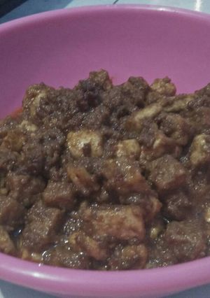 Foto resep Tahu tempe sambal kacang