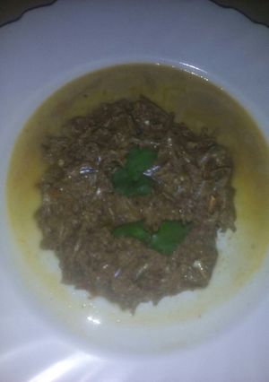 A picture of Omena in Coconut Sauce.