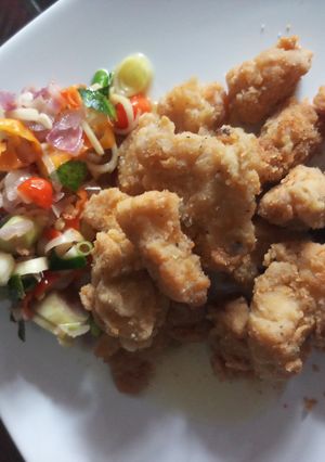 Foto resep Ayam Goreng Tepung Sambal Matah