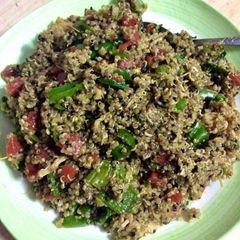 Quinoa with vegetable stir fry A picture of Quinoa with vegetable stir fry.