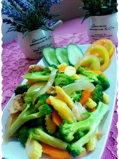Foto resep Cah brokoli ayam