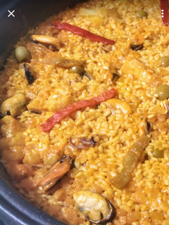 Una foto de Arroz con bacalao