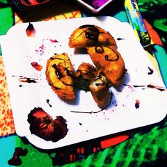 Rich Khasta Chocolate Gujiya A picture of Rich Khasta Chocolate Gujiya.
