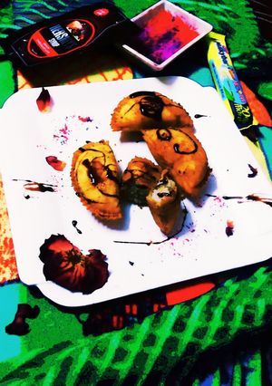 A picture of Rich Khasta Chocolate Gujiya.