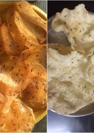 A picture of Steamed maida papad(khichiya).