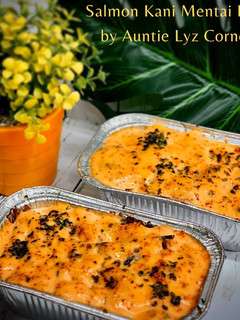 Foto resep Salmon Kani Mentai Rice