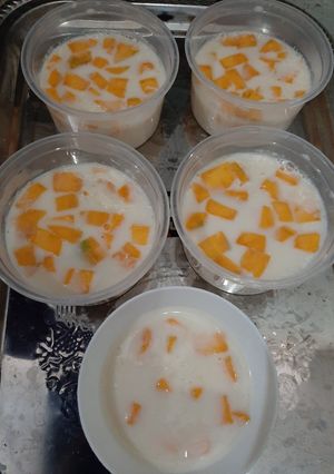 Foto resep Puding susu mangga