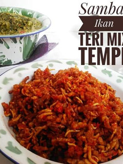 Foto resep Sambal ikan teri campur kacang dan tempe