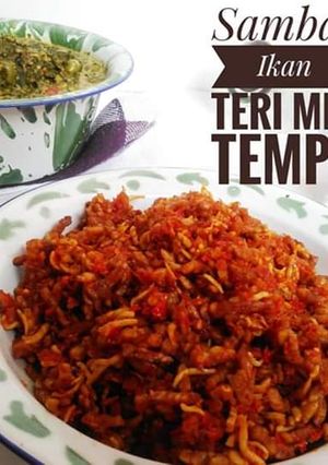 Foto resep Sambal ikan teri campur kacang dan tempe