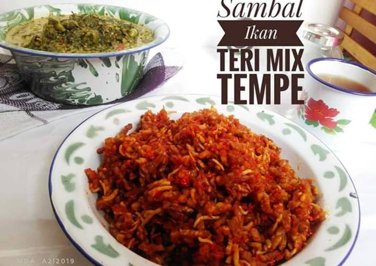 Sambal ikan teri campur kacang dan tempe