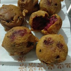 Beetroot potato kofta A picture of Beetroot potato kofta.
