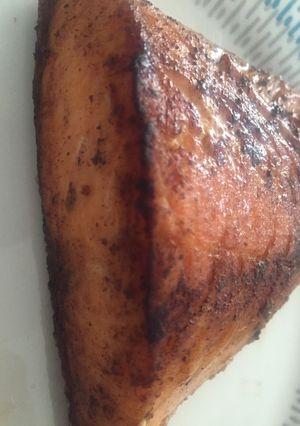 Una foto de Salmón al sartén