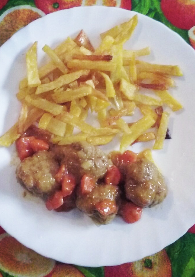 Una foto de Albóndigas de ternera en salsa