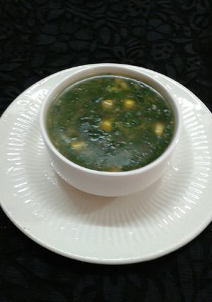 স্পিনাচ কর্ন সুপ (spinach corn soup receipe in bengali) রেসিপির প্রধান ছবি