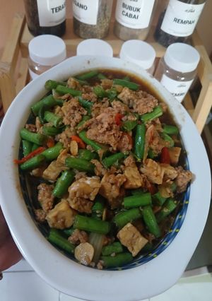 Foto resep Tumis Buncis Tempe Ayam Cincang