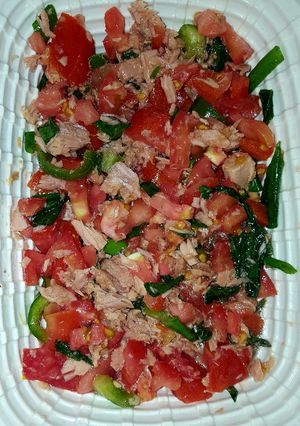 صورة لوصفة سلطة التونه 🍅🍅
