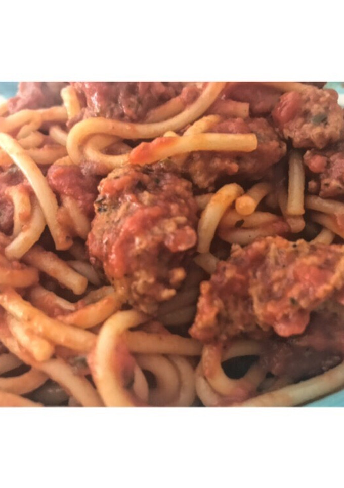 Una foto de Espaguetis con carne de Kefta