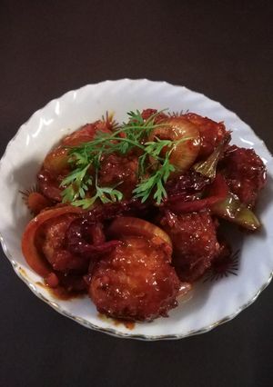 A picture of Spicy schezwan sweet corn balls.