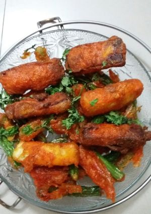 A picture of Paneer French beans crispy.