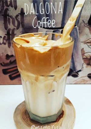 Foto resep Dalgona Cofee si Kopi Busa ala Korea | Kopi ala Cafe