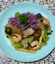 ngô bao tử xào thịt