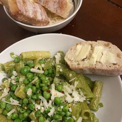 A picture of Homemade Pesto Pasta.