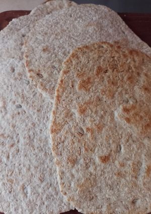 Una foto de Pan con salvado y semillas en sartén 💚