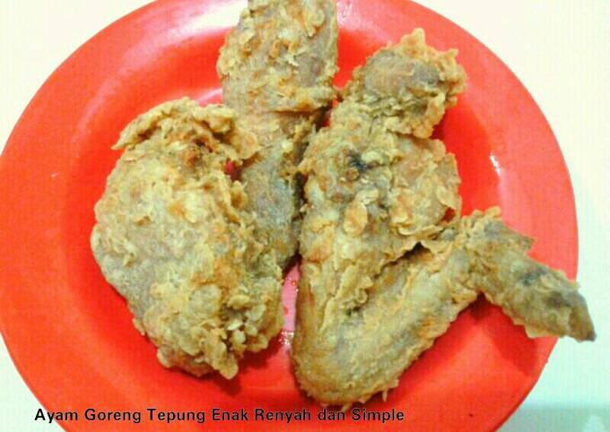 Ayam Goreng Tepung Enak Renyah dan Simple