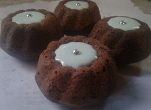 Una foto de Budincitos morenos de cacao y vino dulce
