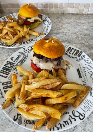 Une photo de Burger de potimarron