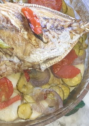 صورة لوصفة شندومار بالخضار في فرن