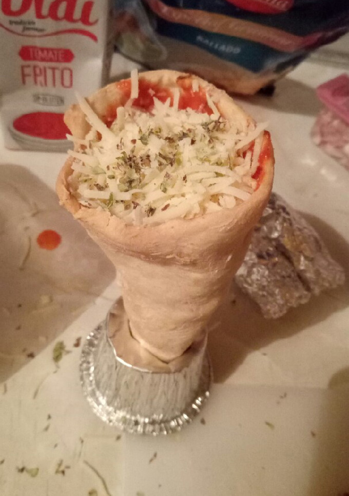 Una foto de Cono de pizza