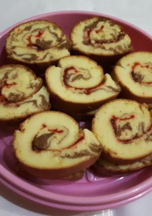 Foto resep Marble roll cake