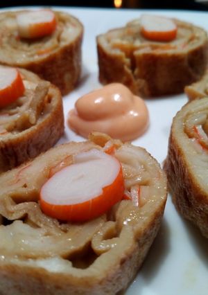 Una foto de TamagoYaki (O tortilla al estilo japonés)