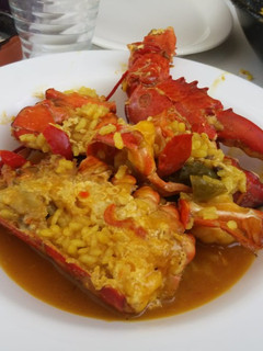 Una foto de Arroz meloso con Bogavante