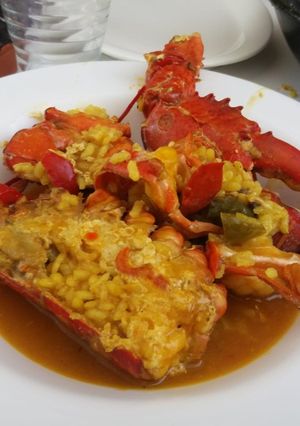 Una foto de Arroz meloso con Bogavante