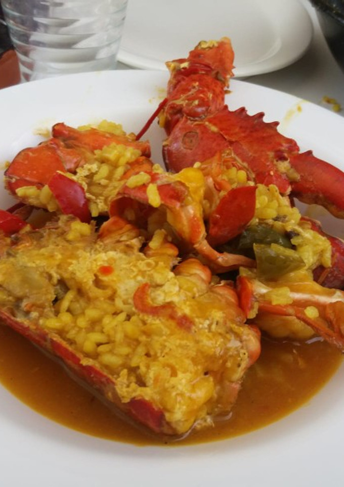 Una foto de Arroz meloso con Bogavante