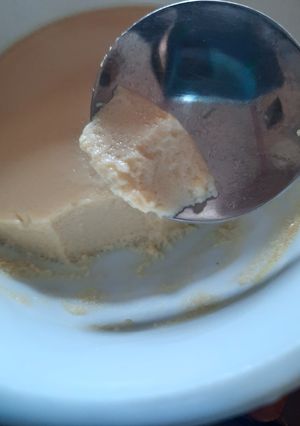 Hình của món Bánh flan sữa hạt.