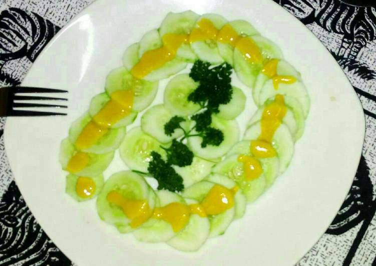 Steps to Make Delicious Cucumber salad
