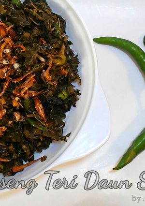 Foto resep Tumis Teri Daun Singkong