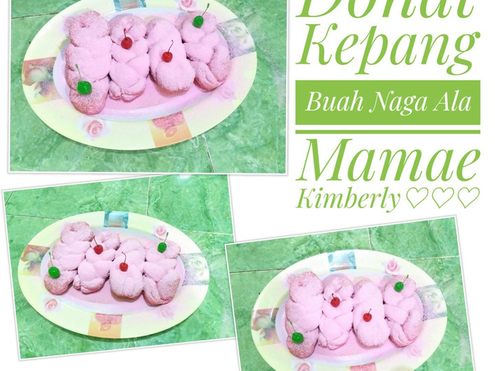 Resep Donat Kepang Buah Naga, Lezat Sekali
