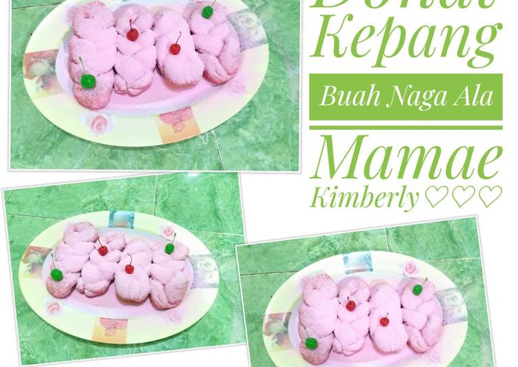 Resep Donat Kepang Buah Naga Anti Gagal